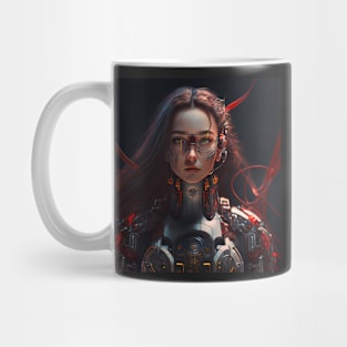 Cyberpunk Female Cyborg Creation - Photography Mug